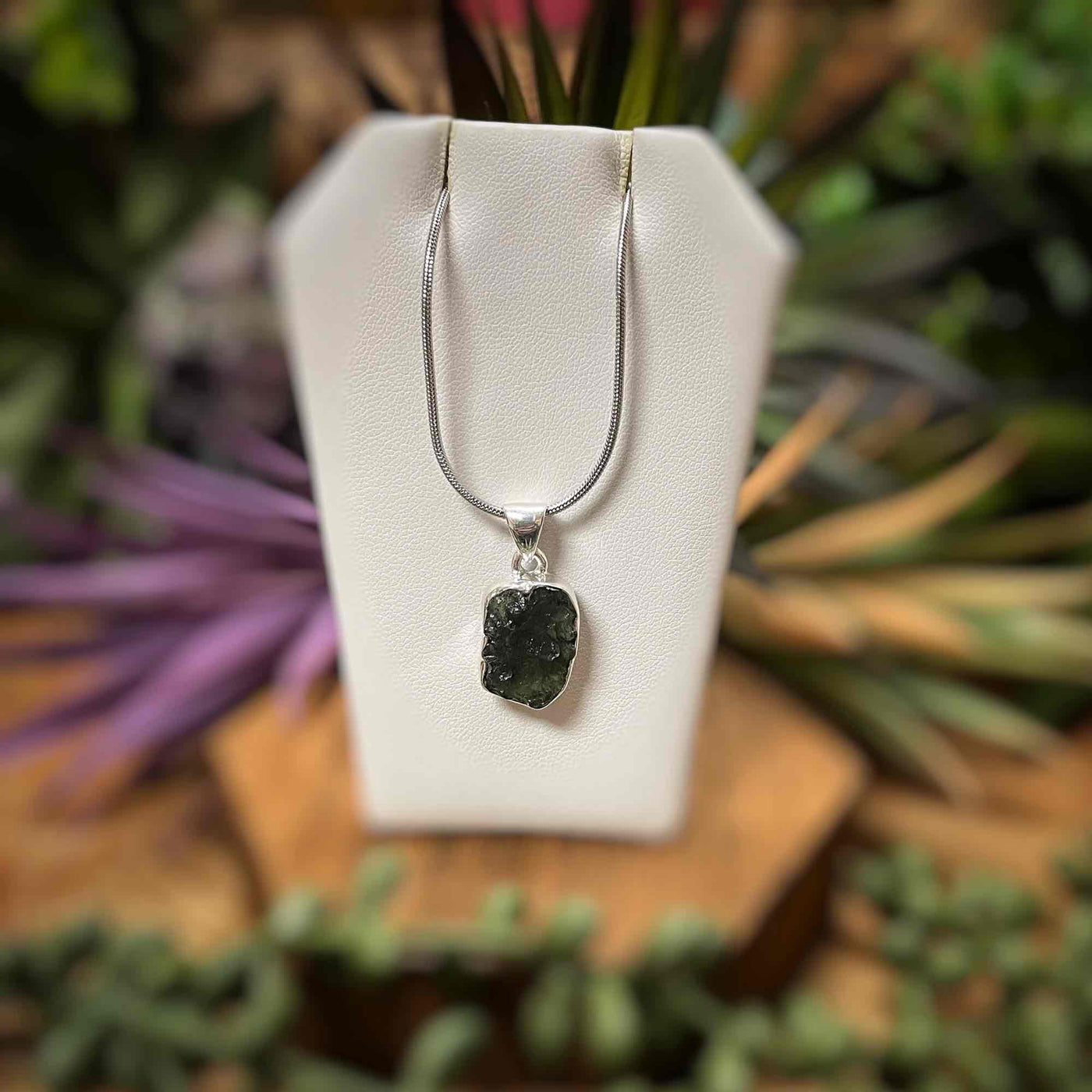 Moldavite - Sterling Silver Pendant