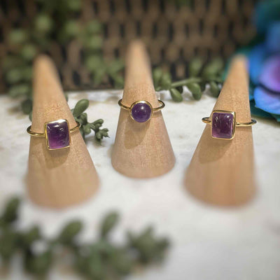 Amethyst - 18k Gold Ring