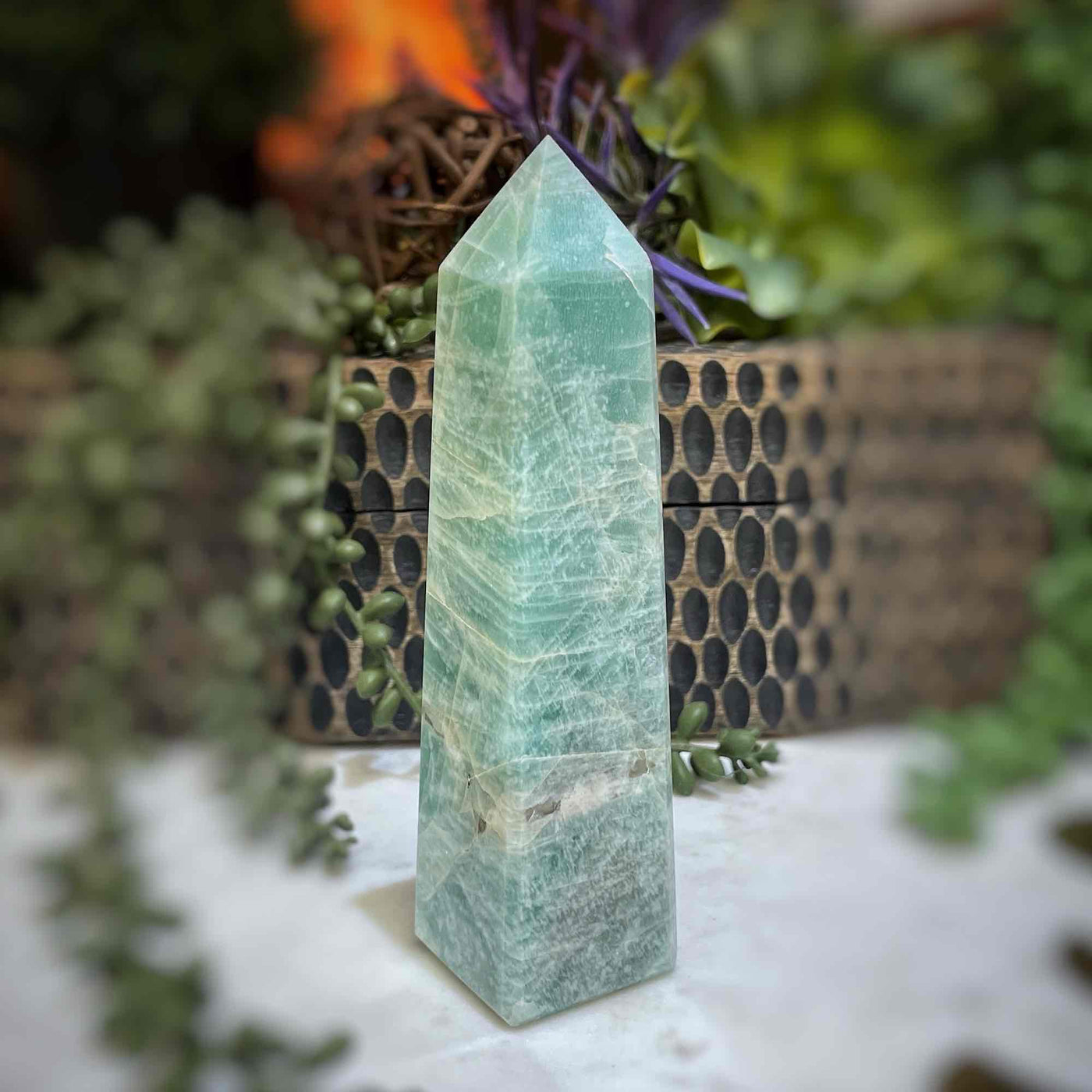 Amazonite - Tower, Point, Obelisk