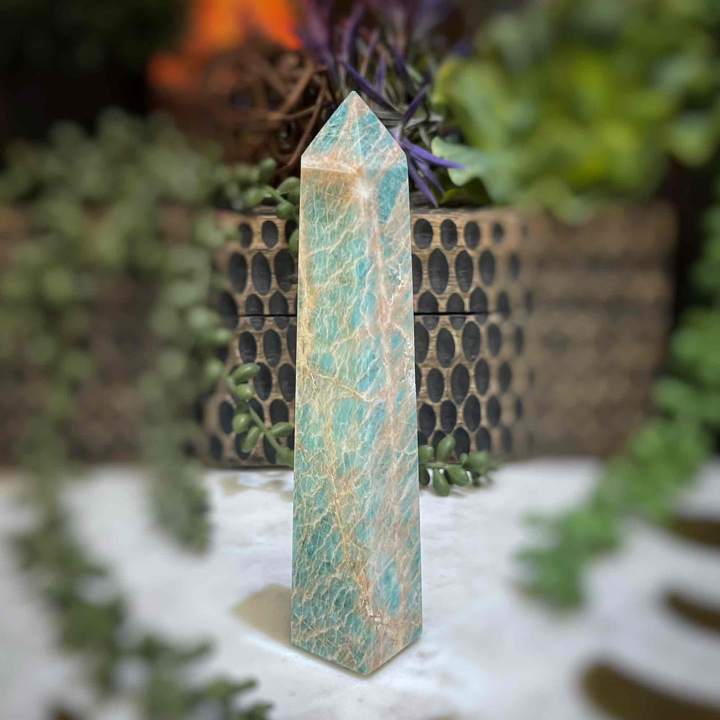 Amazonite - Tower, Point, Obelisk