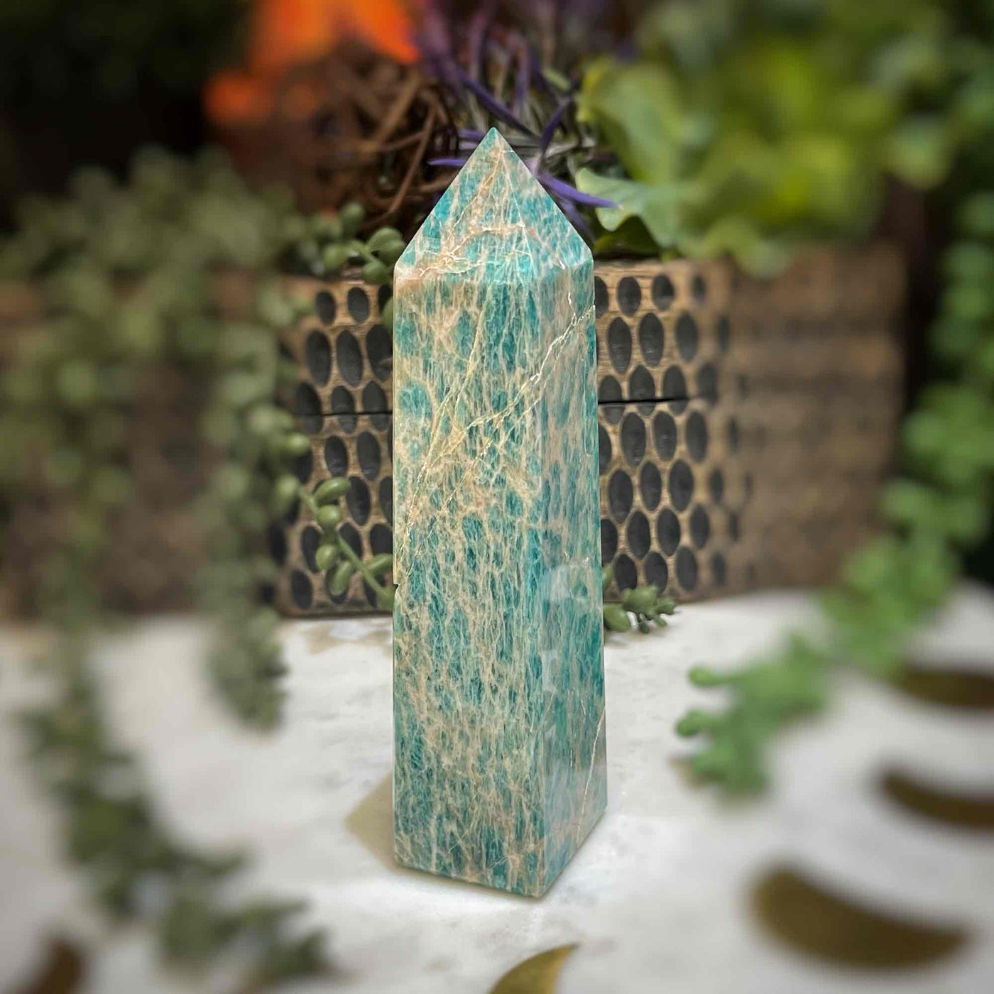 Amazonite - Tower, Point, Obelisk