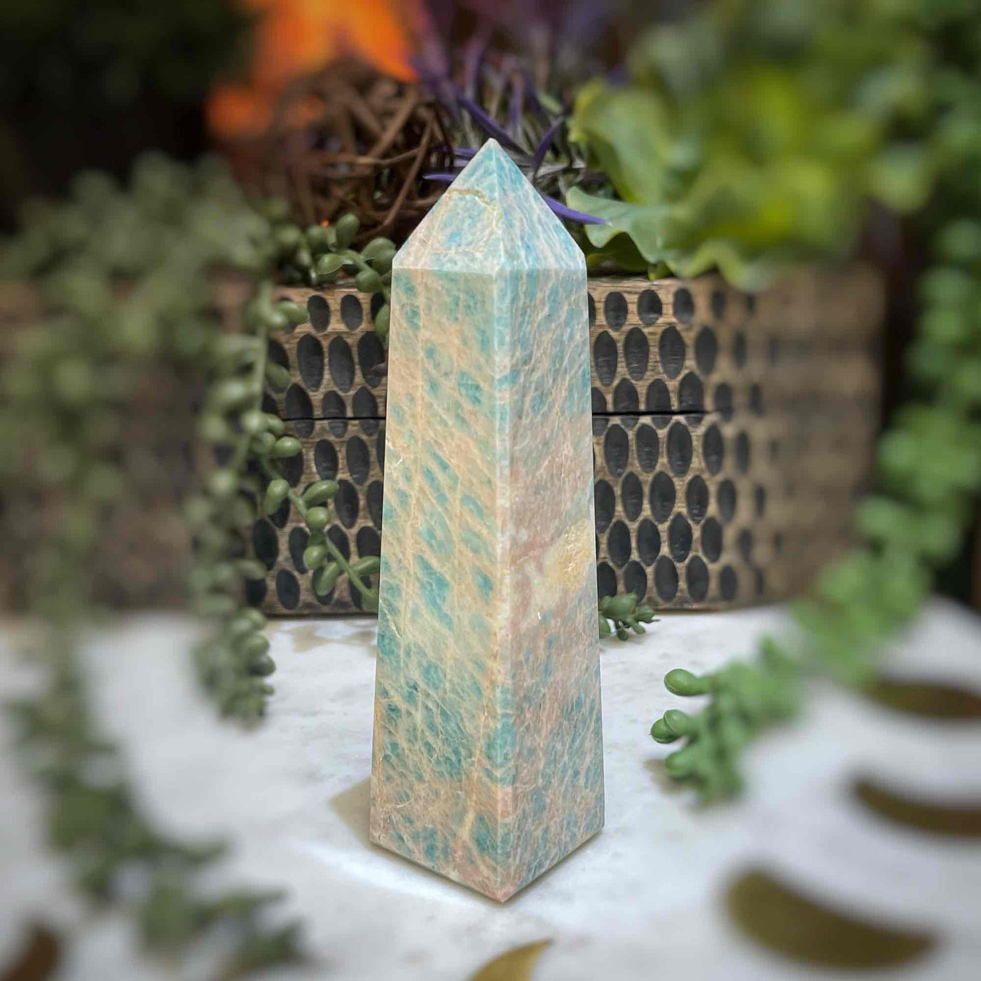 Amazonite - Tower, Point, Obelisk