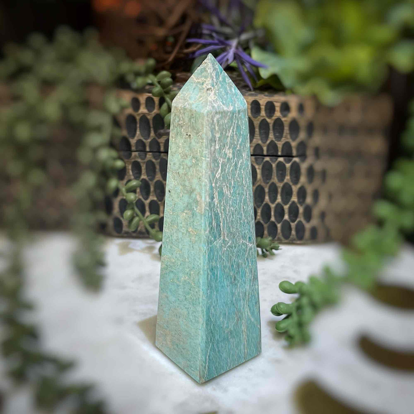 Amazonite - Tower, Point, Obelisk
