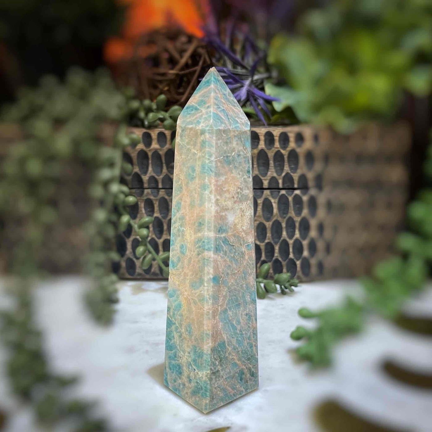 Amazonite - Tower, Point, Obelisk