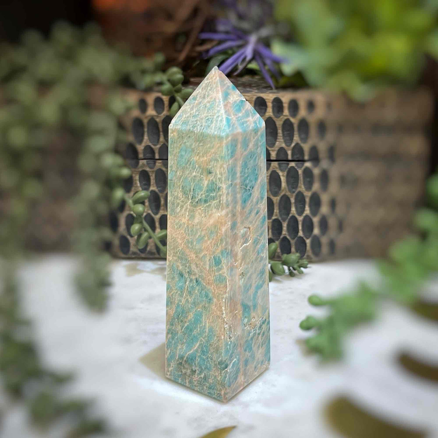 Amazonite - Tower, Point, Obelisk