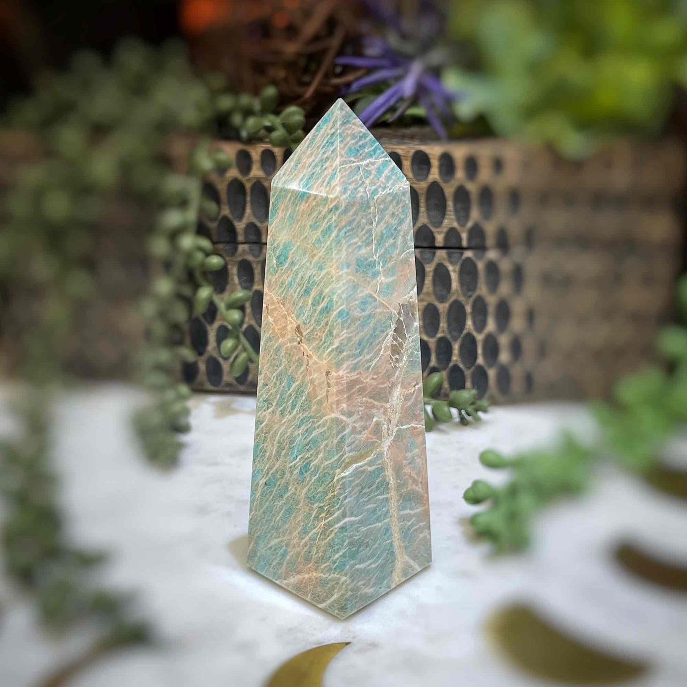 Amazonite - Tower, Point, Obelisk