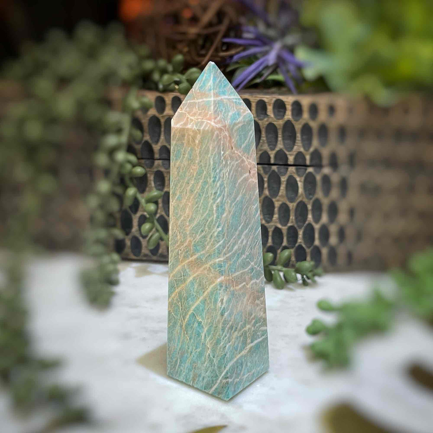 Amazonite - Tower, Point, Obelisk