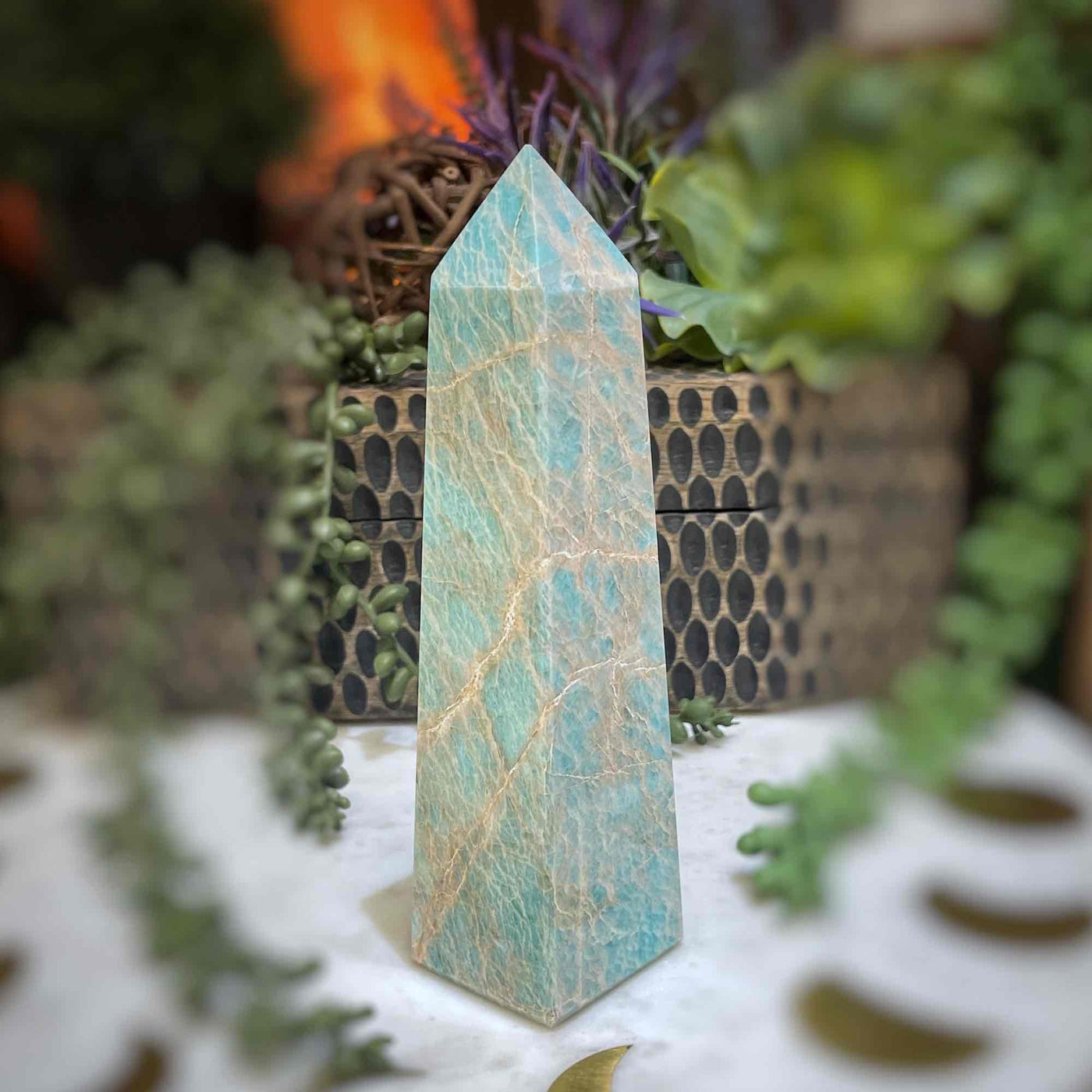 Amazonite - Tower, Point, Obelisk