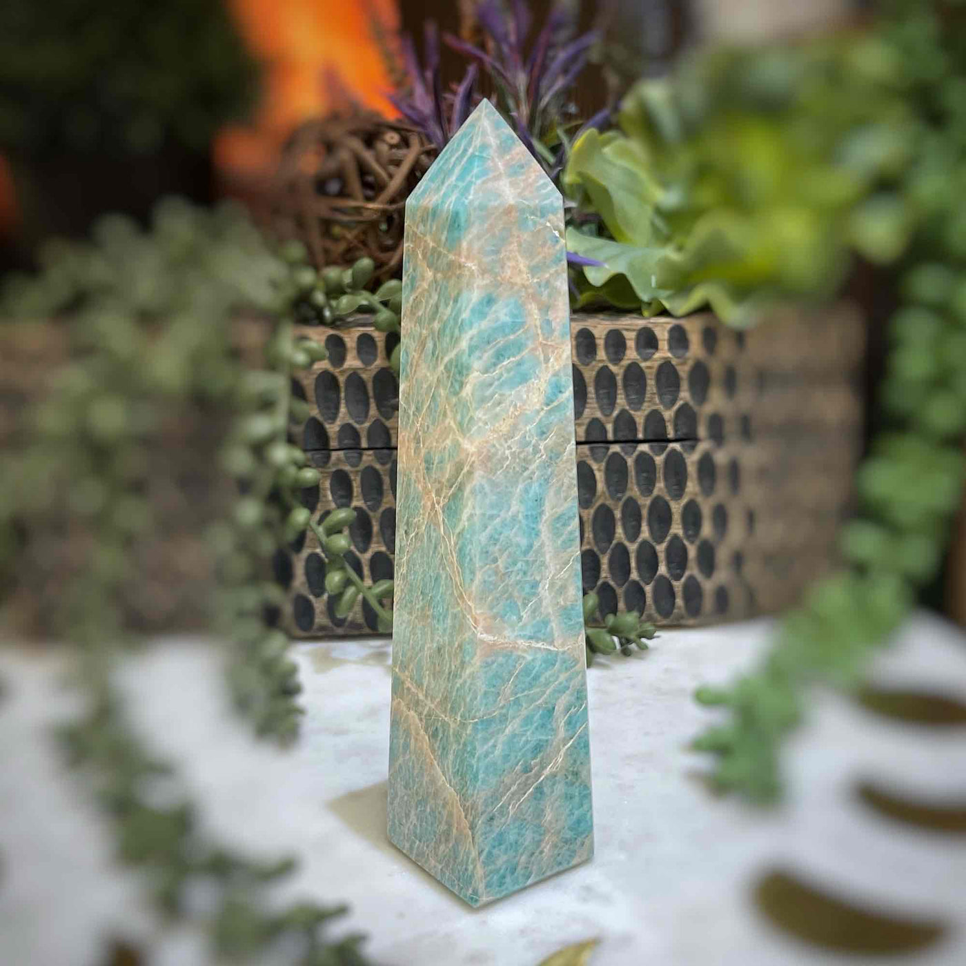 Amazonite - Tower, Point, Obelisk