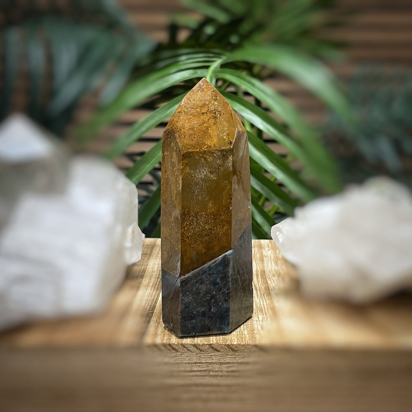 Blue Apatite in Jasper - RARE - Point, Tower, Obelisk