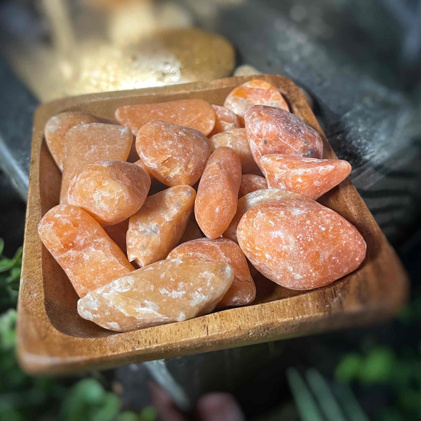 Orange Calcite - Tumbled