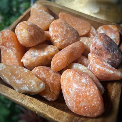 Orange Calcite - Tumbled