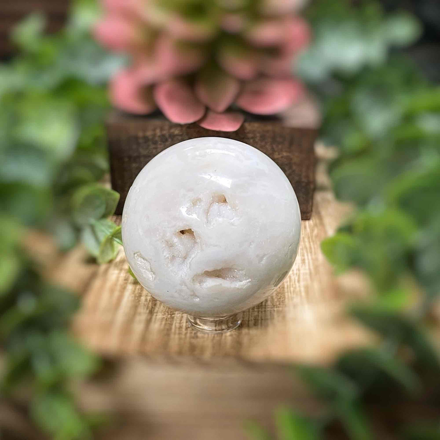 Snow Agate - Sphere - 1.6" - 1.8"
