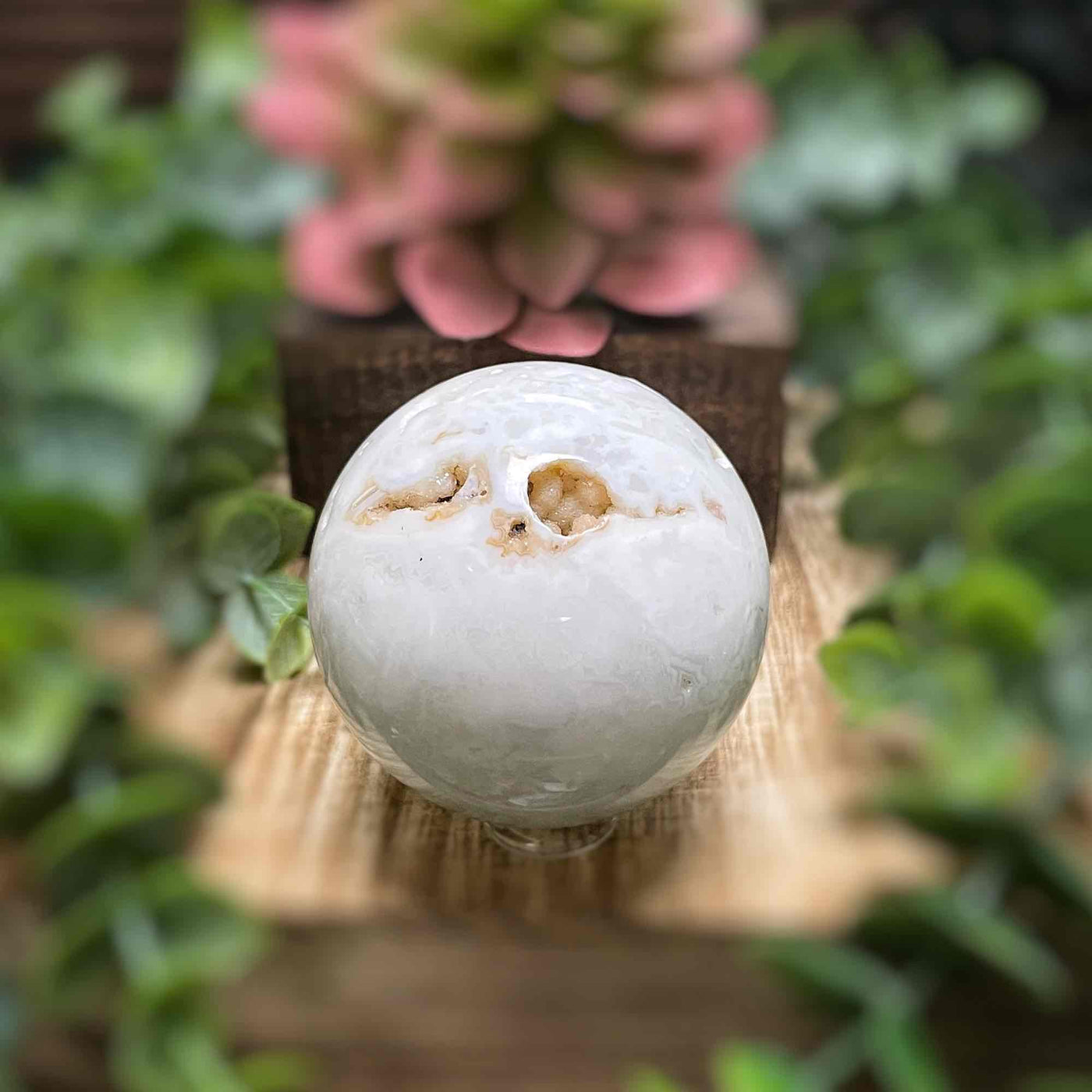 Snow Agate - Sphere - 1.6" - 1.8"