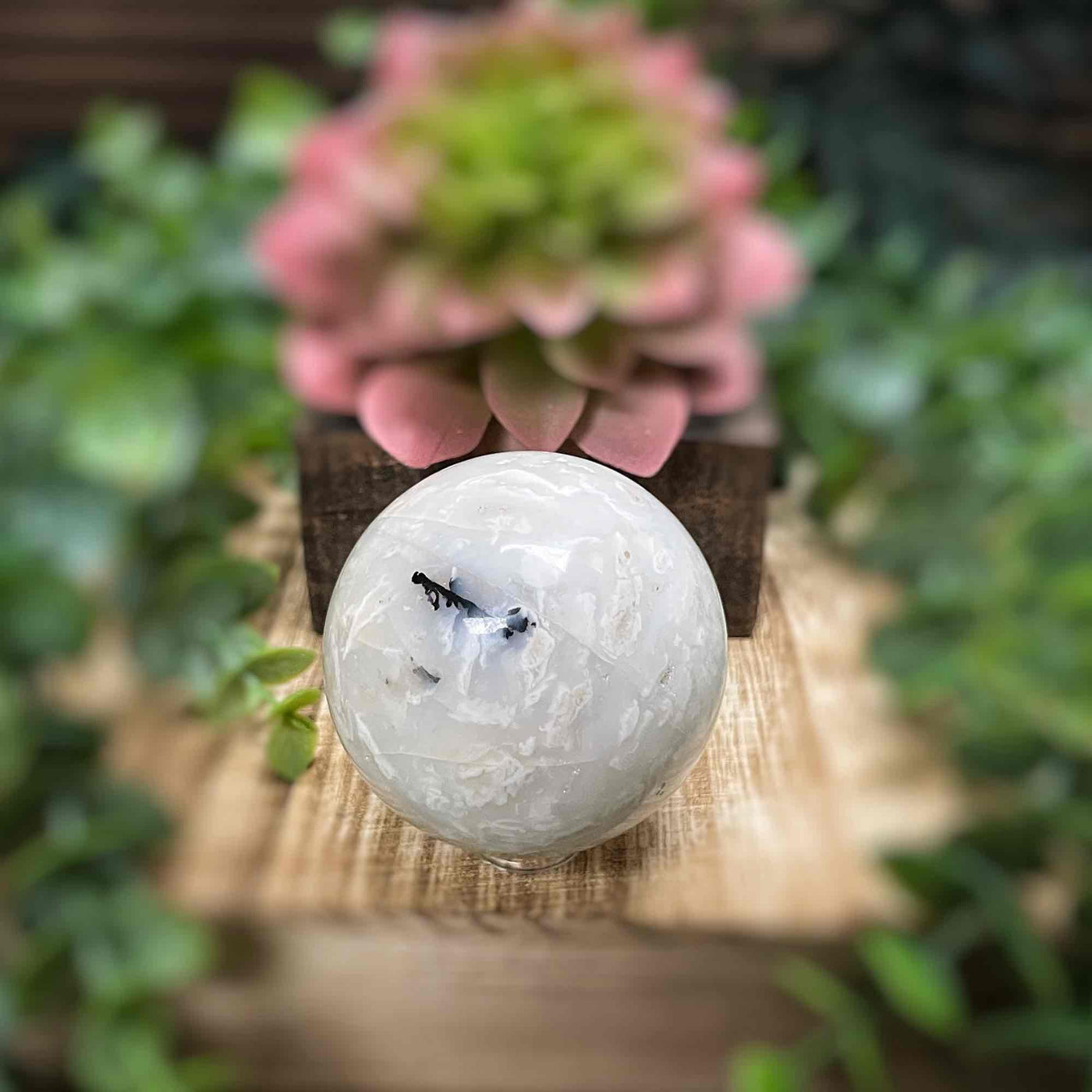 Snow Agate - Sphere - 2.0" - 2.4"