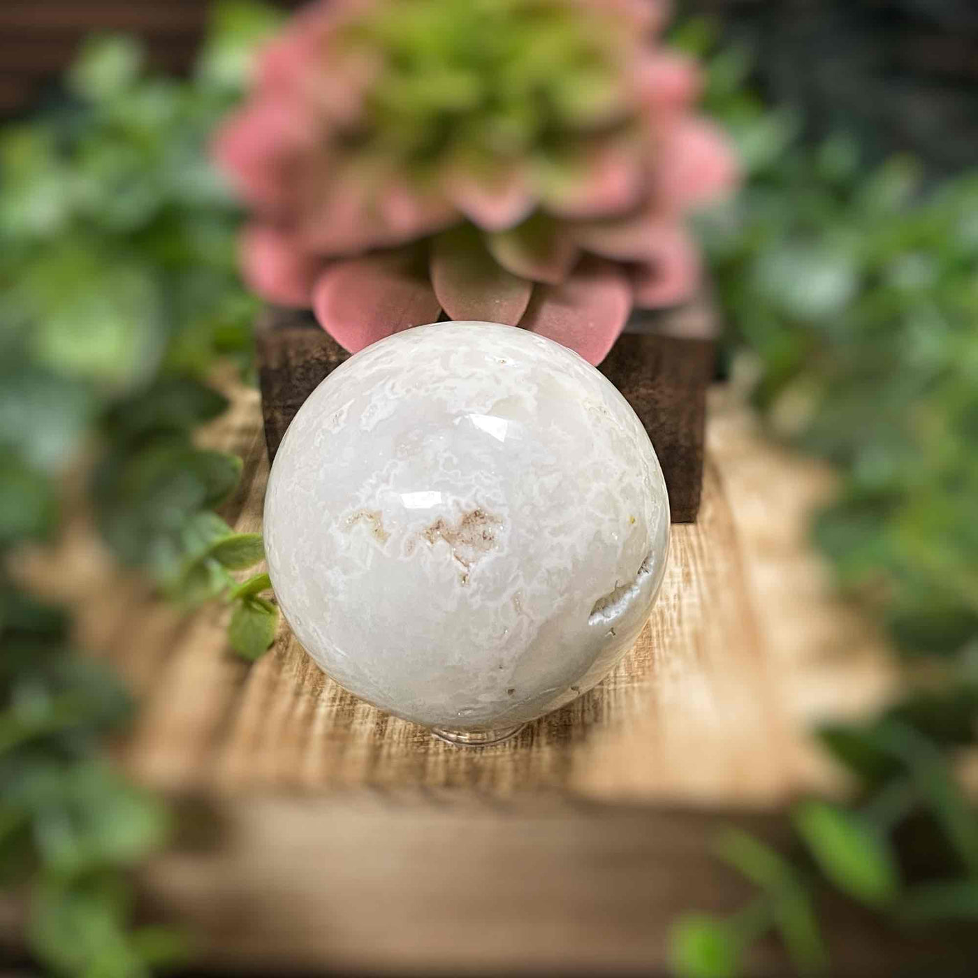 Snow Agate - Sphere - 2.0" - 2.4"
