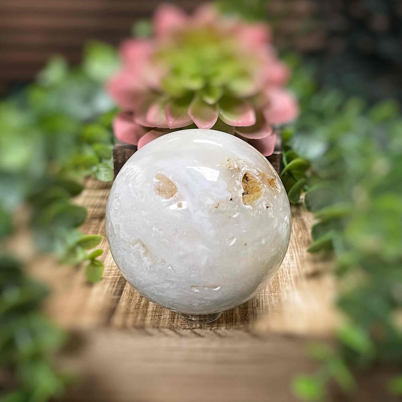 Snow Agate - Sphere - 2.5" - 2.6"