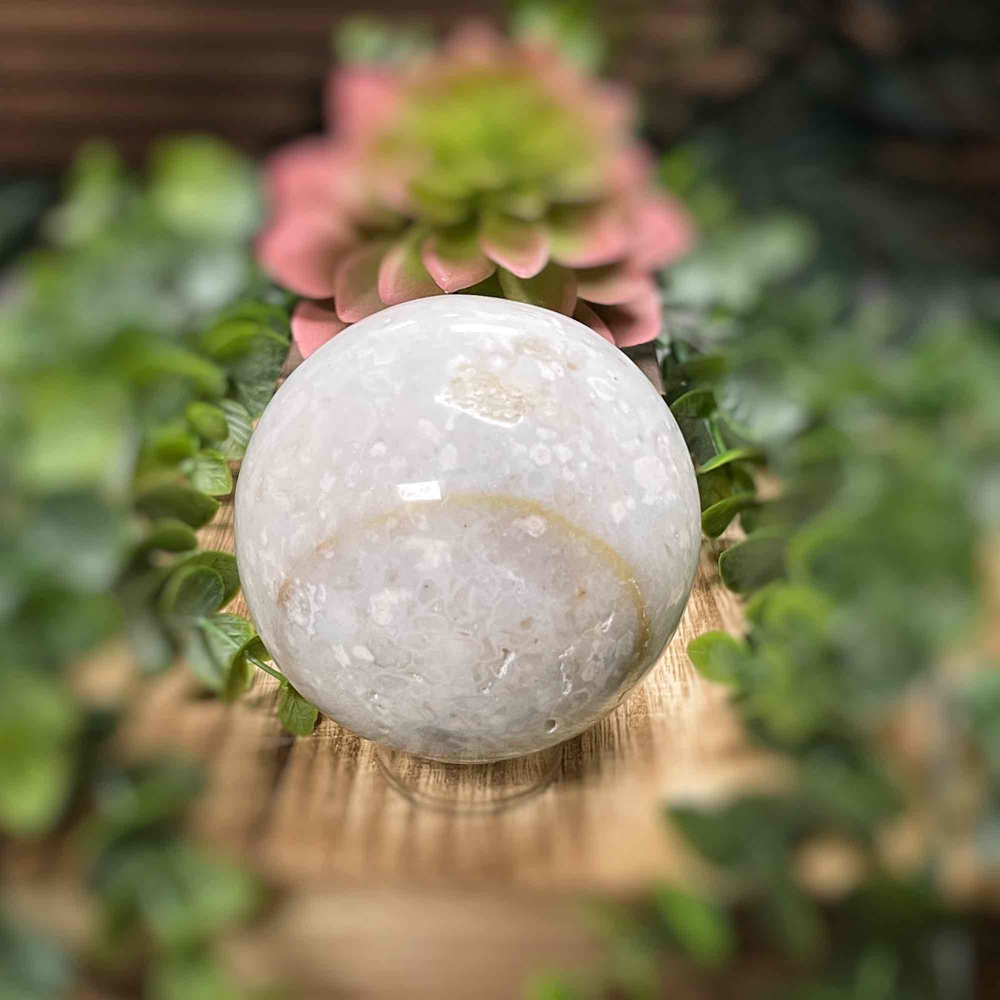 Snow Agate - Sphere - 2.7 - 2.9"