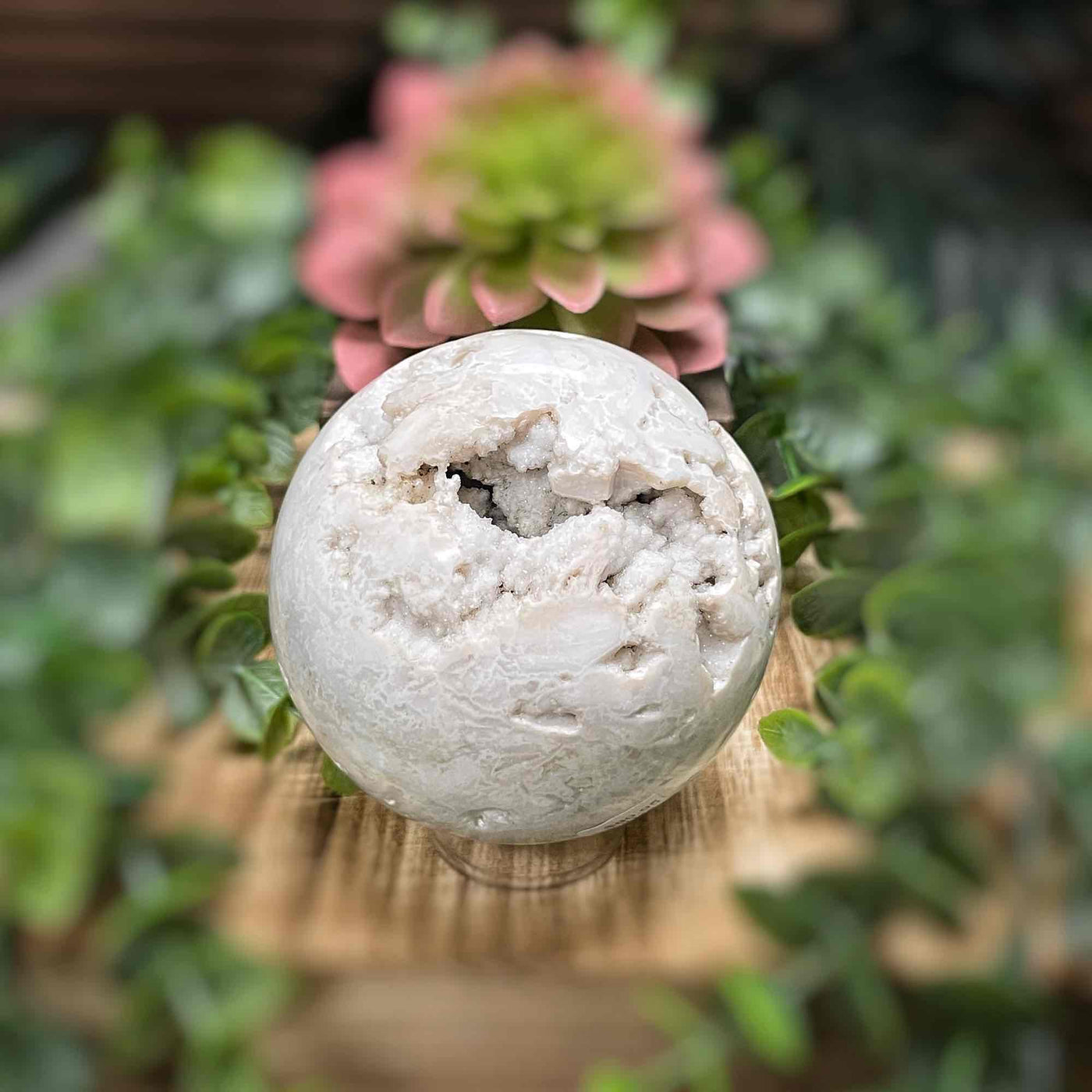 Snow Agate - Sphere - 2.7 - 2.9"