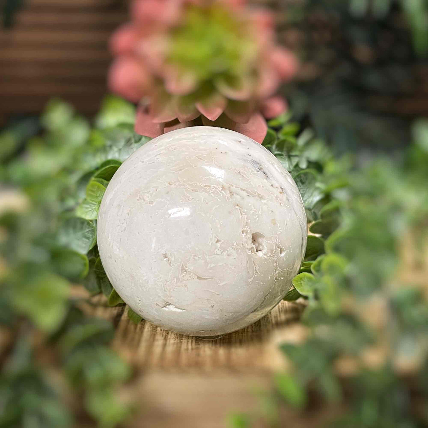 Snow Agate - Sphere - 3.25"