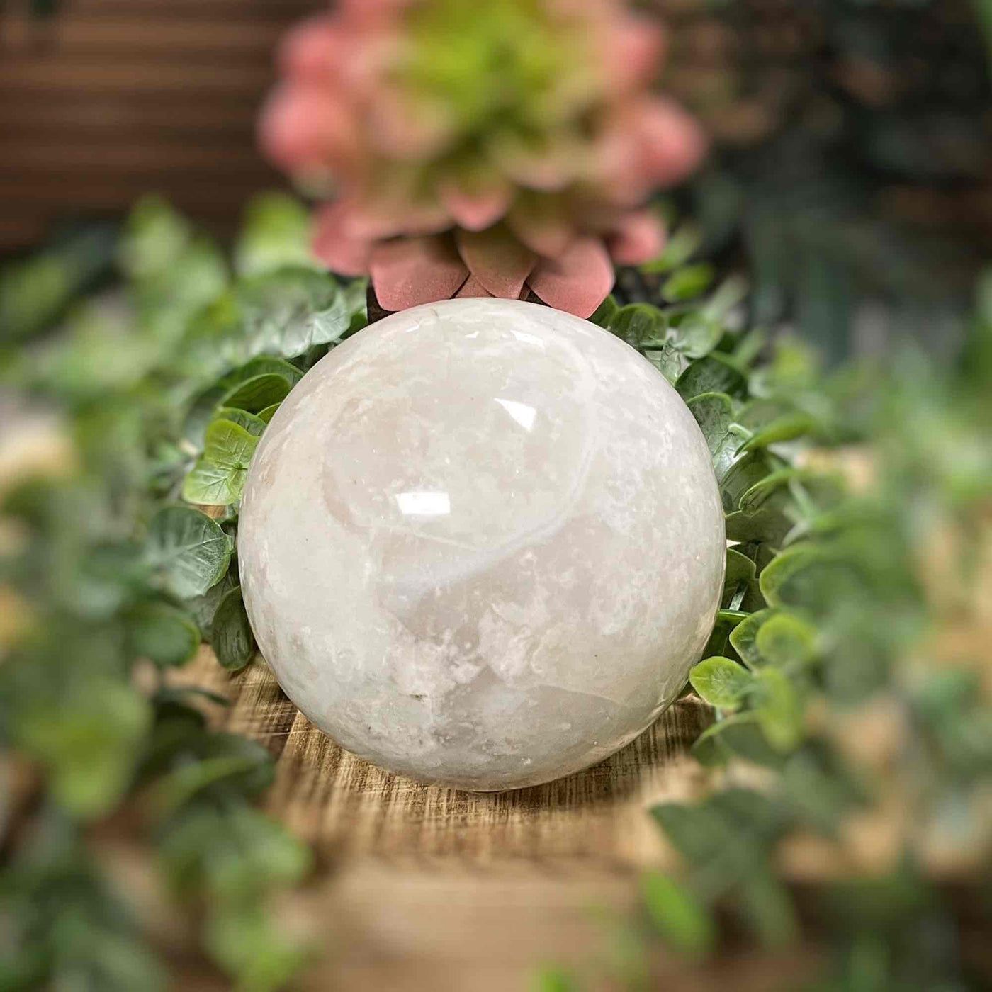 Snow Agate - Sphere - 3.25"