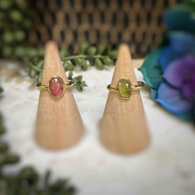 Tourmaline - Faceted - 18k Gold Ring