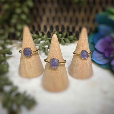 Tanzanite - Faceted - 18k Gold Ring