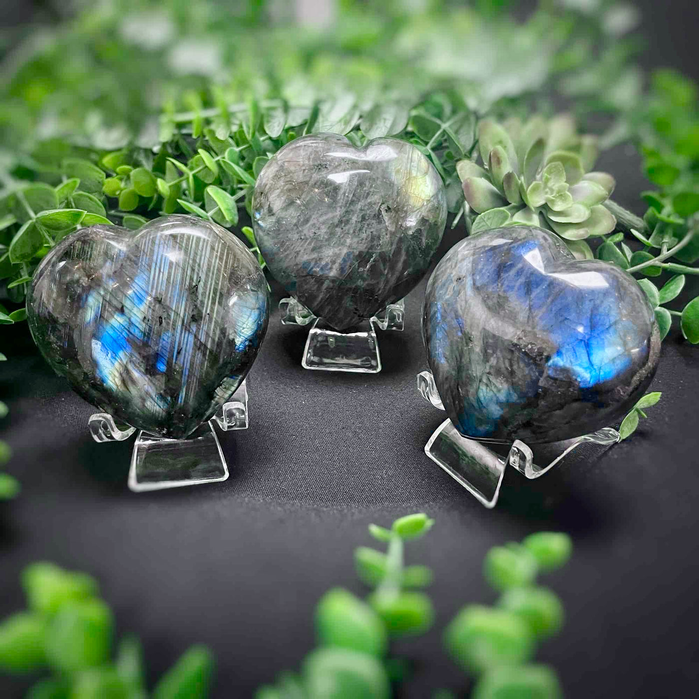Labradorite - Large Heart
