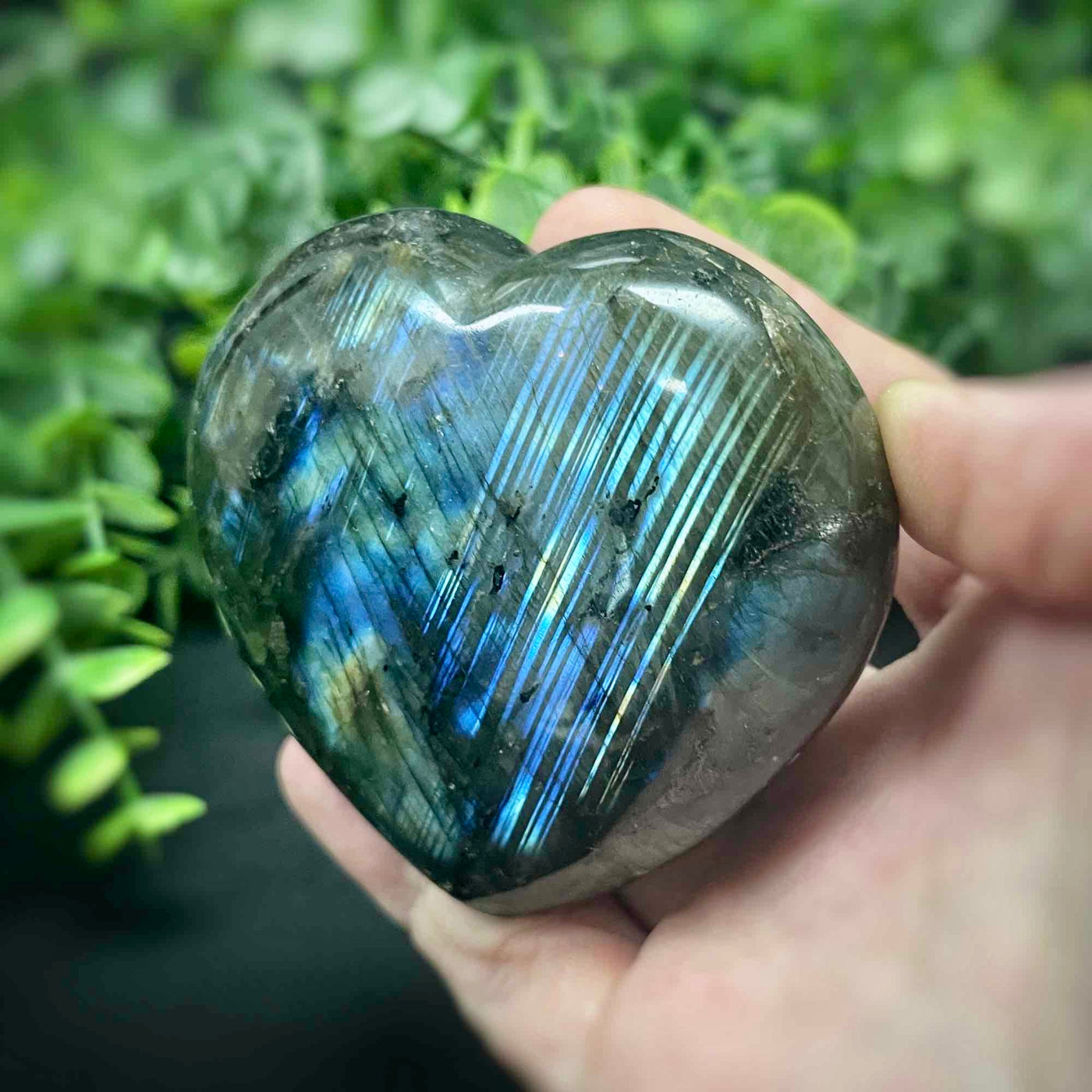 Labradorite - Large Heart
