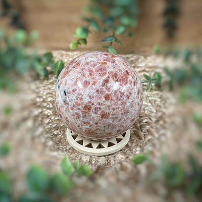 Wooden Sphere Stand - Med