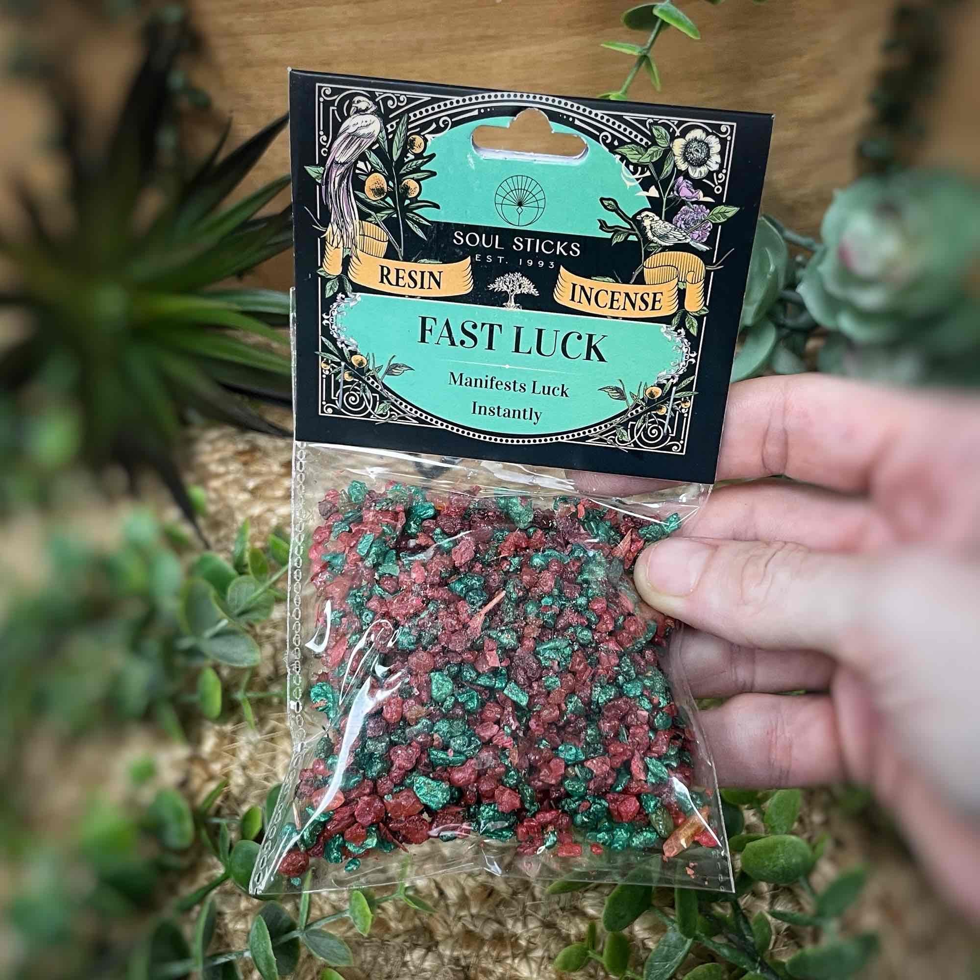 Fast Luck Resin Incense Pack (1 oz.) – DFW Crystals