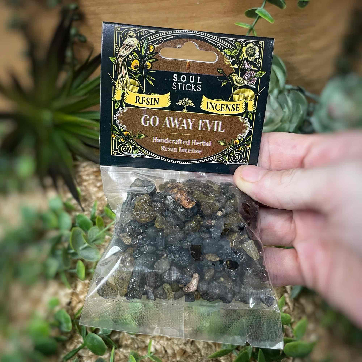 Go Away Evil Resin Incense Pack (1 oz.)