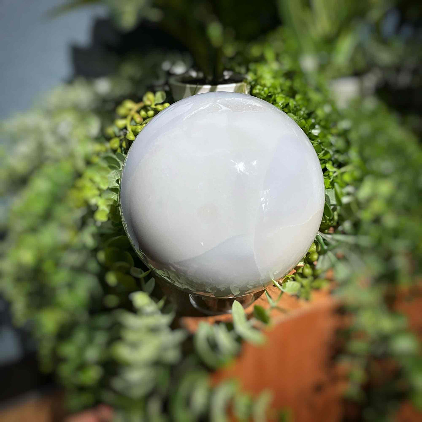Blue Chalcedony - Sphere