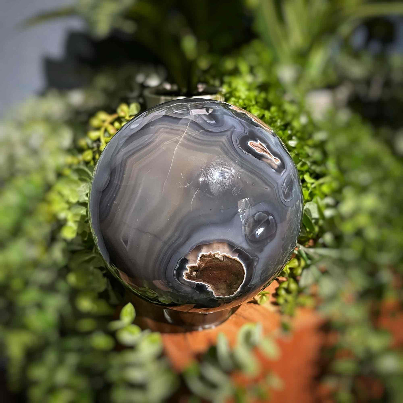 Blue Chalcedony - Sphere