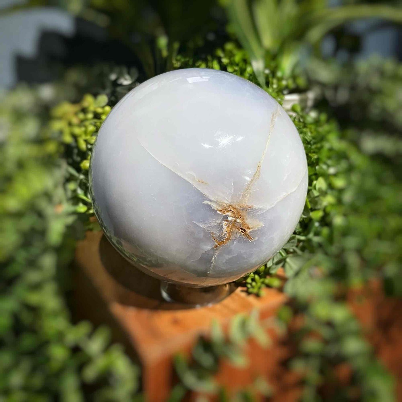 Blue Chalcedony - Sphere