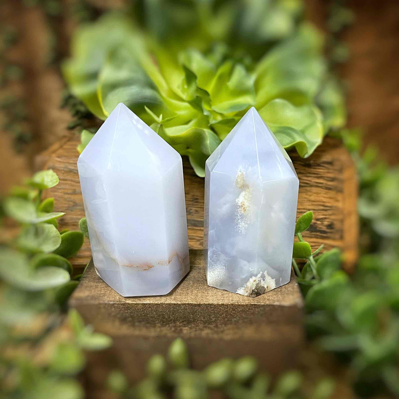 Blue Chalcedony - Point, Tower, Obelisk