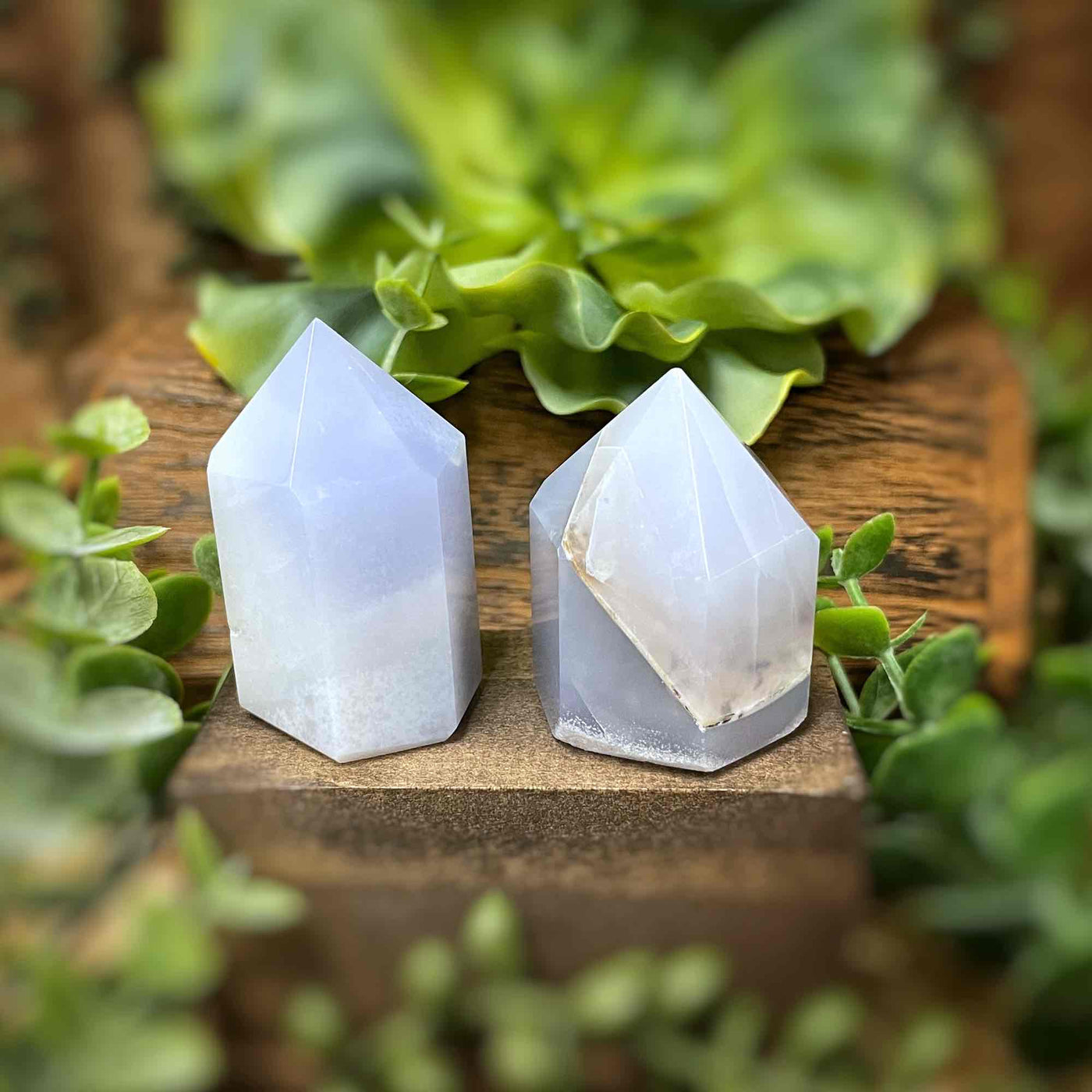 Blue Chalcedony - Point, Tower, Obelisk