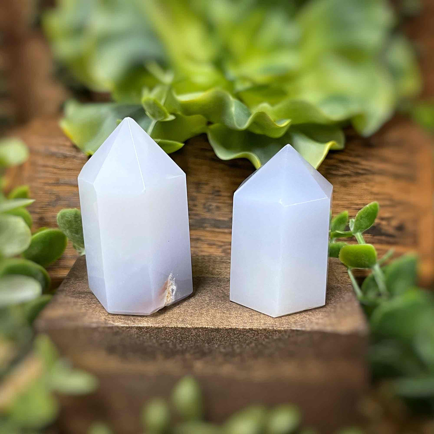 Blue Chalcedony - Point, Tower, Obelisk