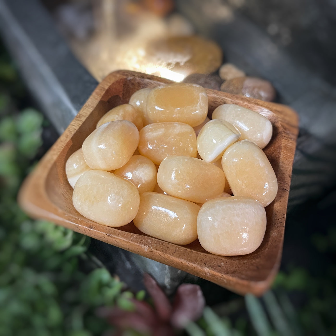 Tumbled Crystal - Honey Calcite