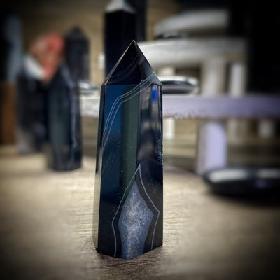 Black Onyx - 2.75" - 4.2" - Tower, Point, Obelisk