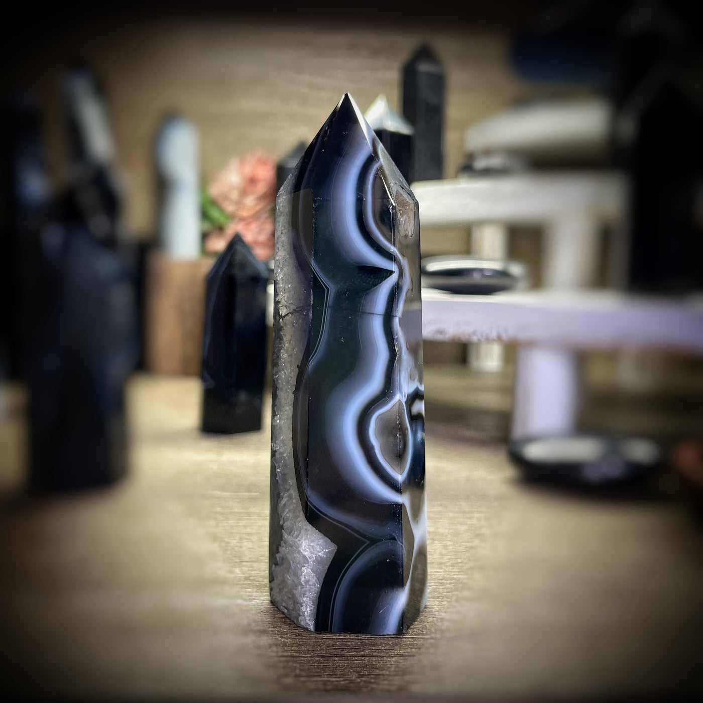 Black Onyx - 2.75" - 4.2" - Tower, Point, Obelisk