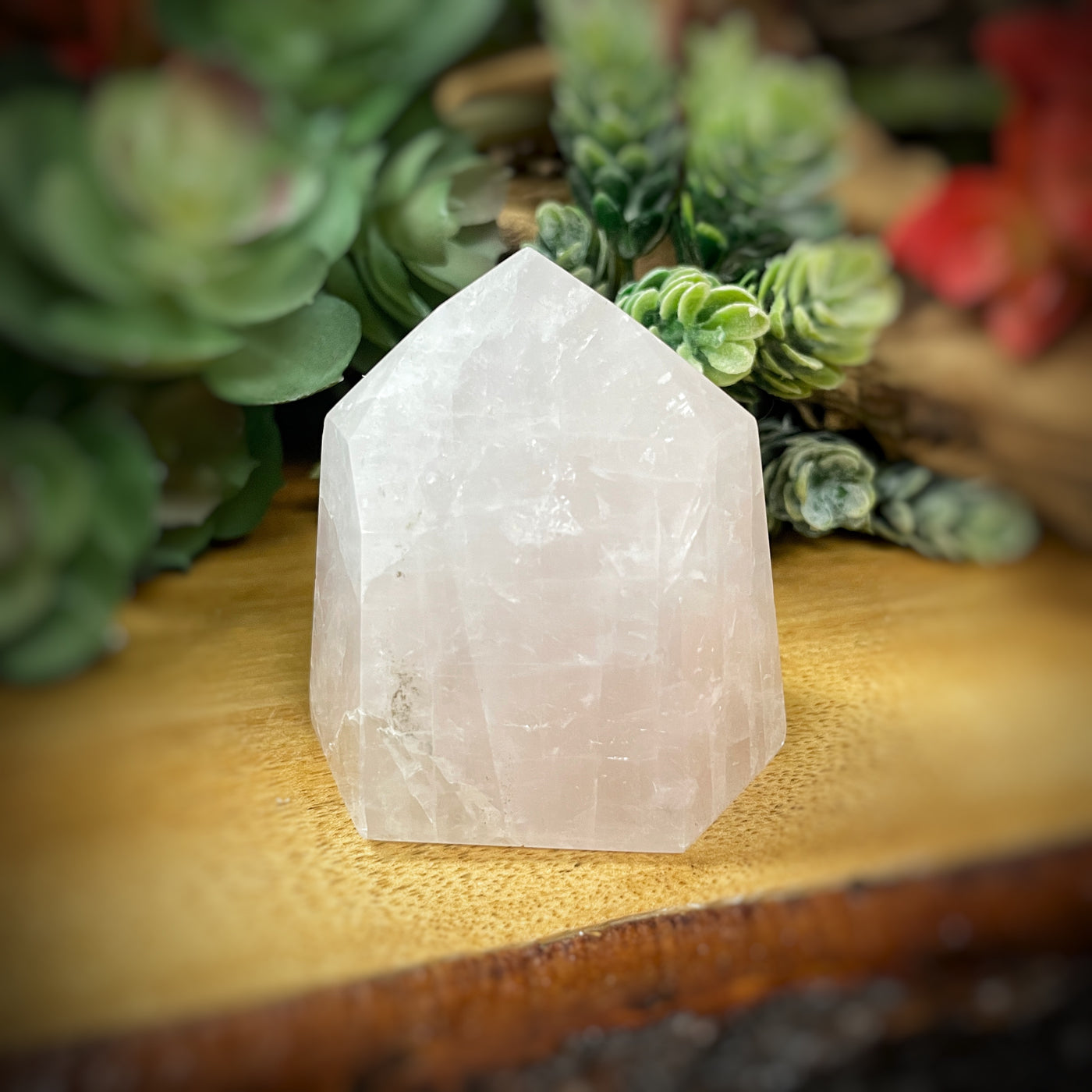 Rose Quartz - Point, Tower, Obelisk - b885 - 2.3"