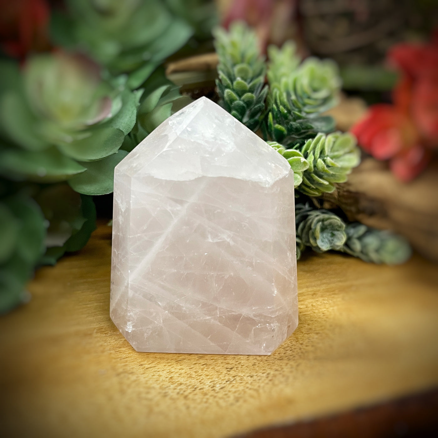 Rose Quartz - Point, Tower, Obelisk - b888 - 2.6"