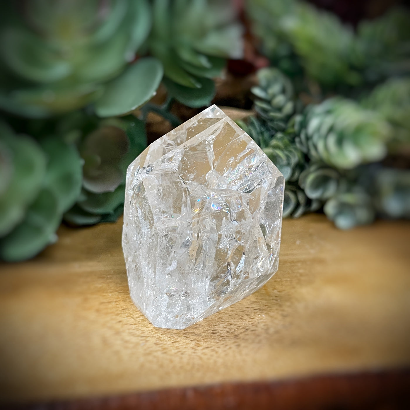 Crackle Quartz - Point, Tower, Obelisk - c141 - 1.7"