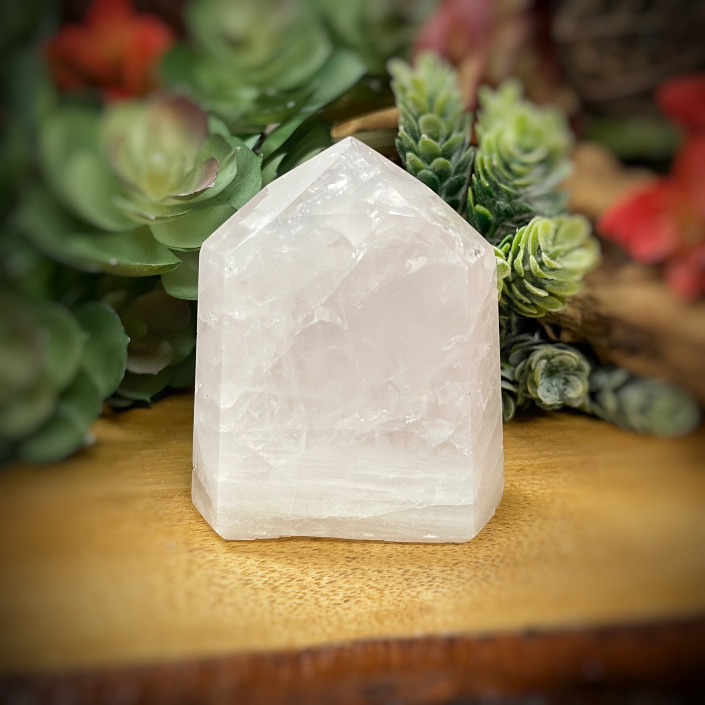 Rose Quartz - Point, Tower, Obelisk - b881 - 2.7"