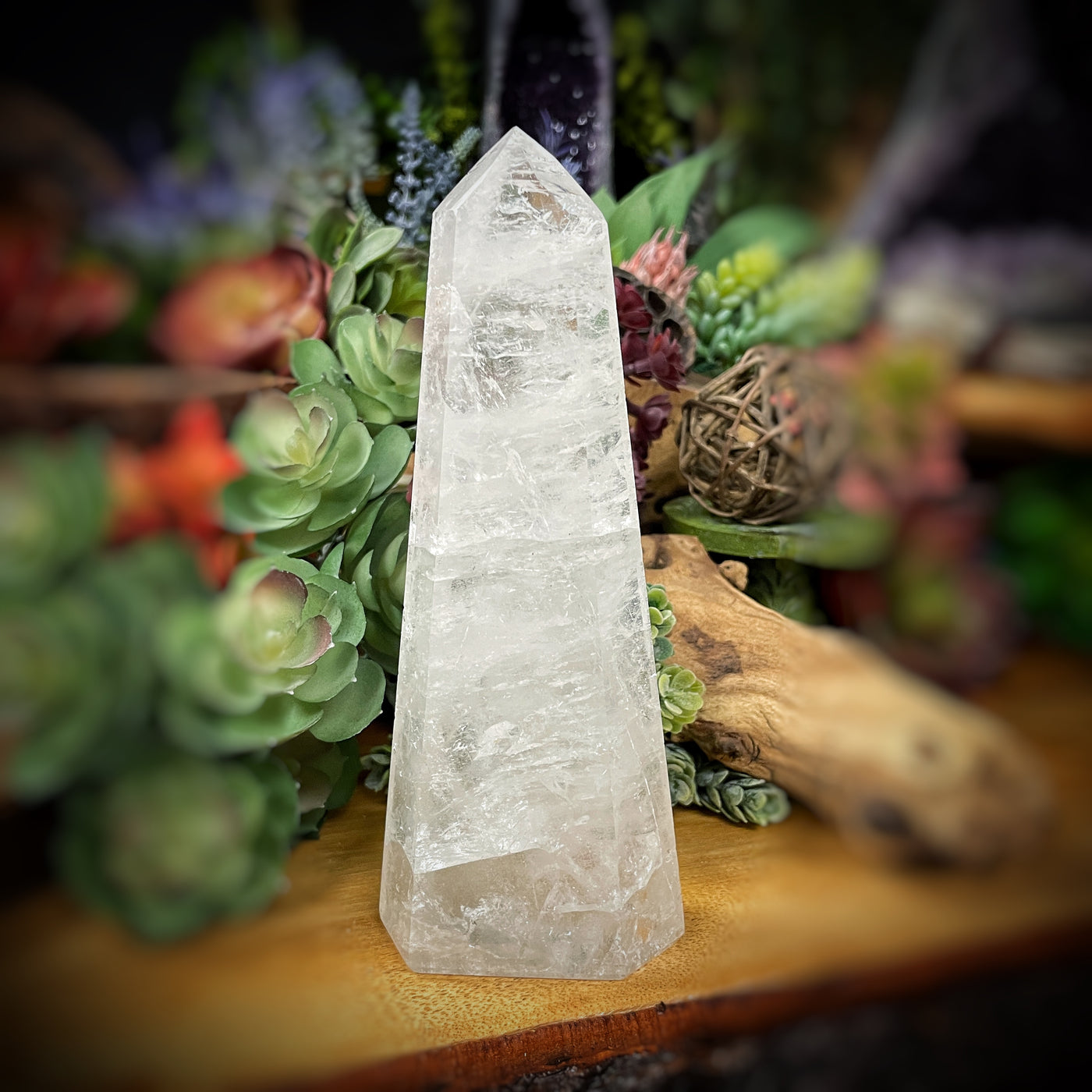 Quartz - Point, Tower, Obelisk - c309 - 6.7"