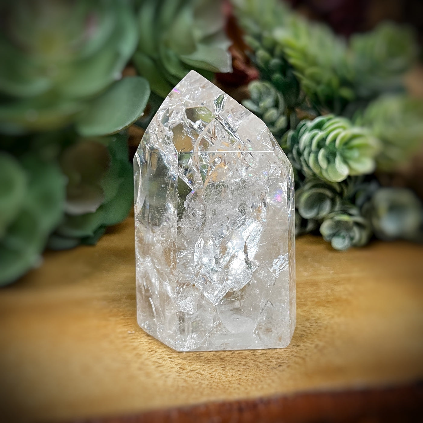 Crackle Quartz - Point, Tower, Obelisk - c168 - 2.2"