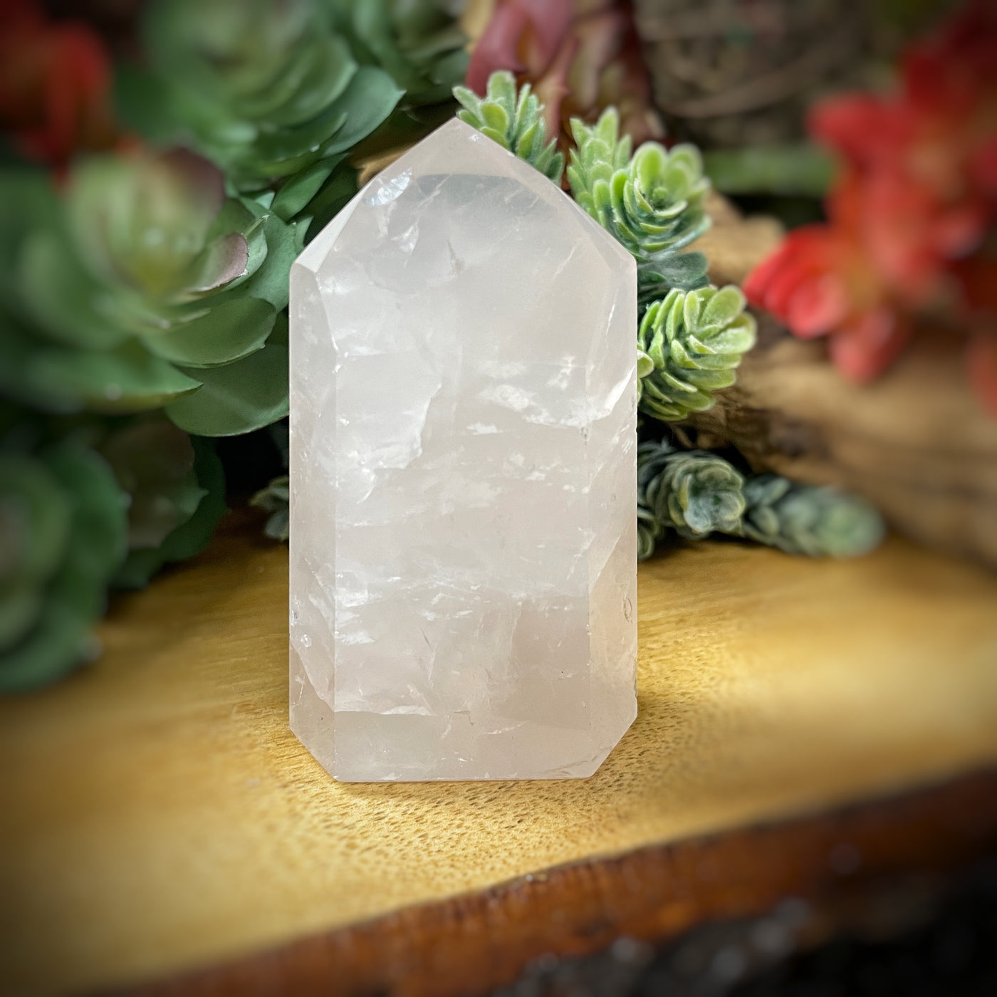 Rose Quartz - Point, Tower, Obelisk - b889 - 3.1"