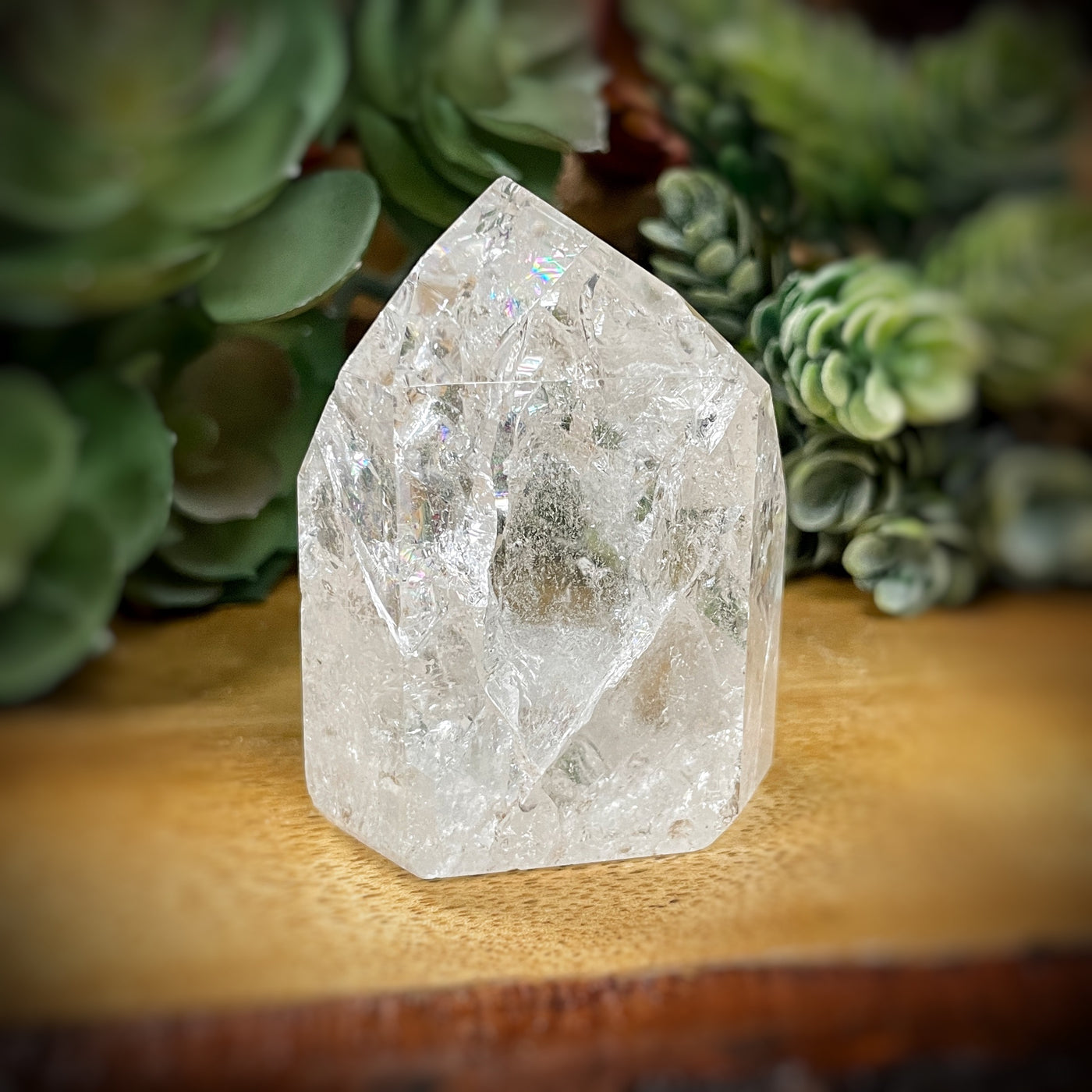 Crackle Quartz - Point, Tower, Obelisk - c196 - 2.1"