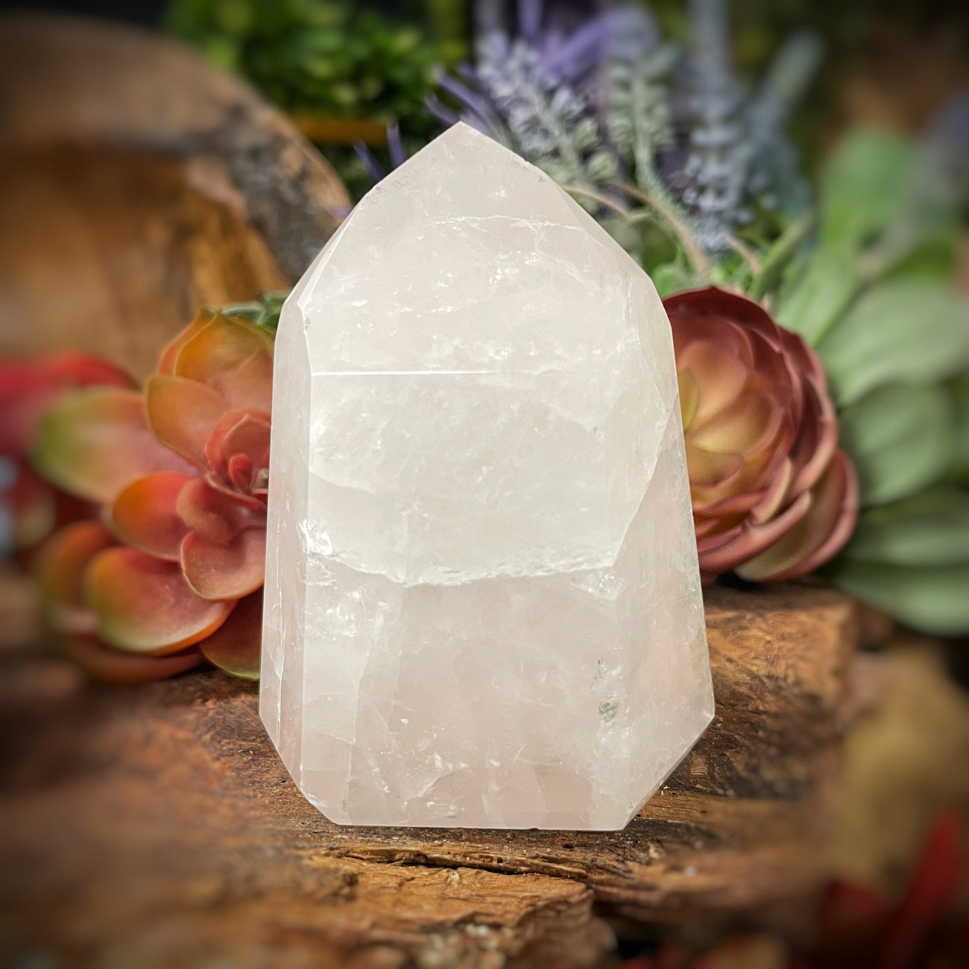 Rose Quartz - Point, Tower, Obelisk - b840 - 3.1"